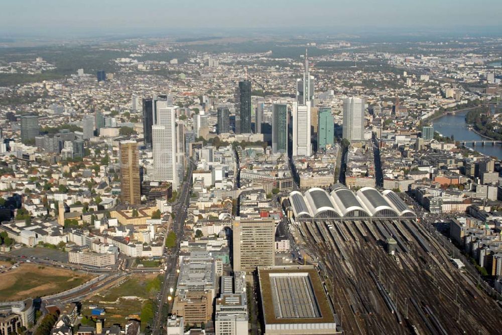 Frankfurt am Main von oben - Zentrum von Frankfurt am Main