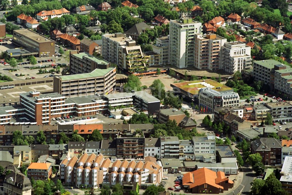 Luftbild Kamp-Lintfort - Zentrum der Innenstadt am Rathaus und der Königsstraße von Kamp-Lintfort im Land Nordrhein-Westfalen NRW