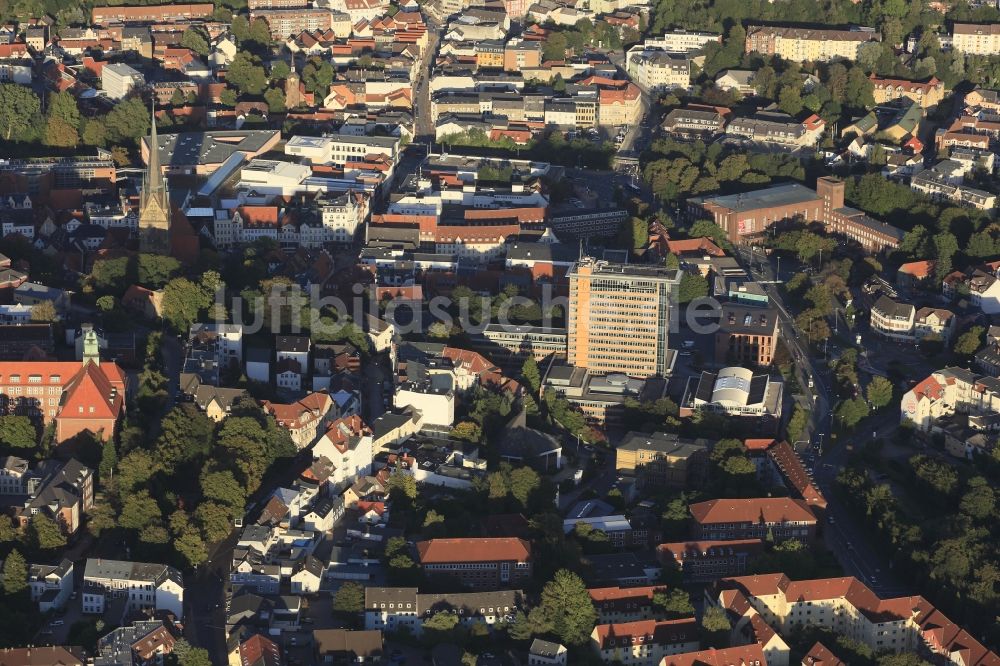 Luftaufnahme Flensburg - Zentrum der Stadt Flensburg im Bundesland Schleswig-Holstein