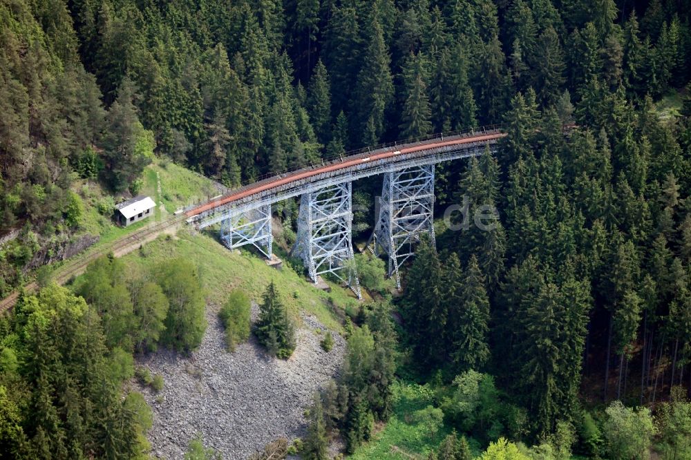 Luftaufnahme Remptendorf - Ziemestalbrücke bei Remptendorf im Bundesland Thüringen