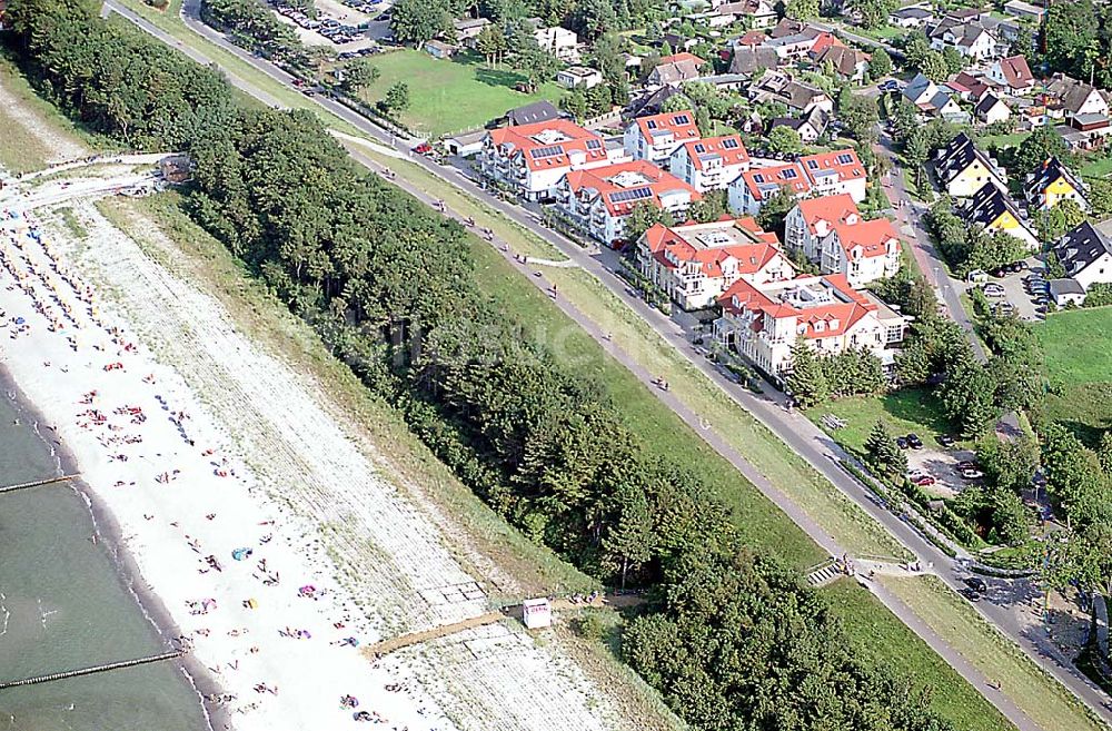 Luftbild Zingst / Mecklenburg Vorpommern - Zingst / Mecklenburh Vorpommern Hotel Meereslust (gelbe Häuser am Strand)