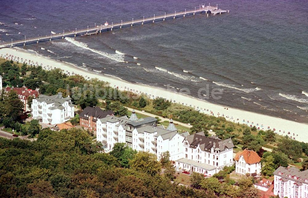 Luftbild Zinnowitz / Usedom - Zinnowitz mit Seebrücke.