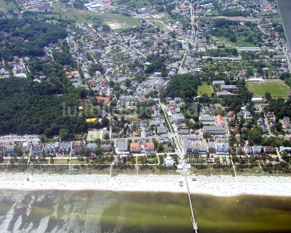 Luftaufnahme Zinnowitz - Zinnowitz auf Usedom in Mecklenburg-Vorpommern