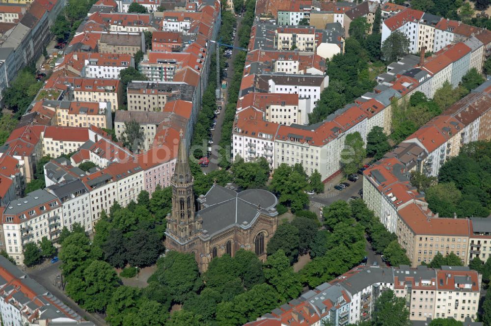 Luftbild Berlin - Zionskirche Berlin