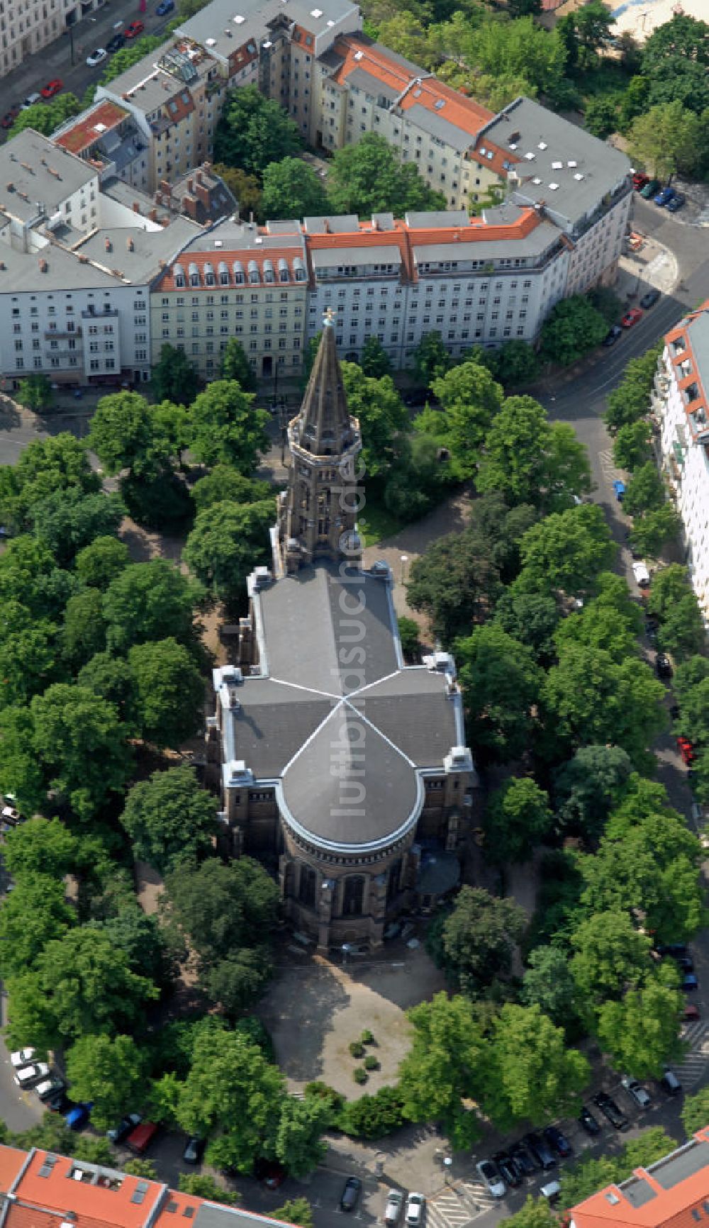 Berlin aus der Vogelperspektive: Zionskirche Berlin