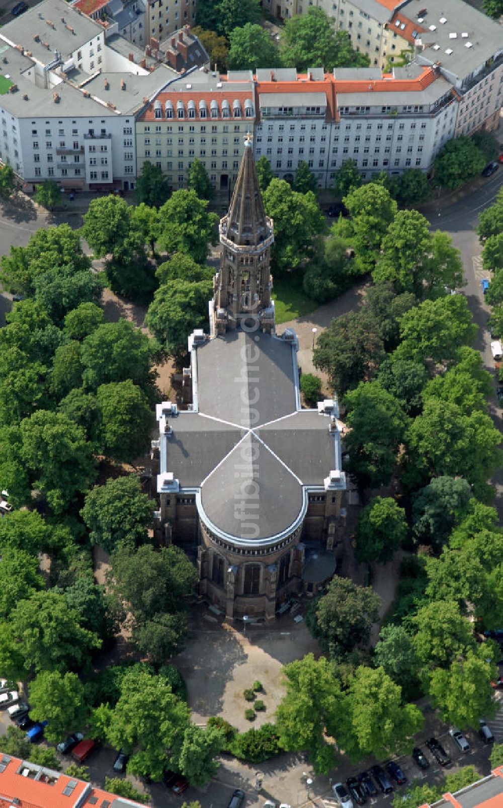 Luftbild Berlin - Zionskirche Berlin