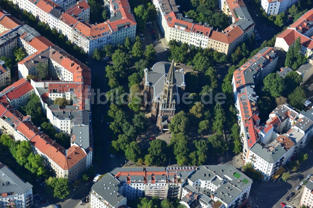 Berlin von oben - Zionskirche in Berlin-Mitte