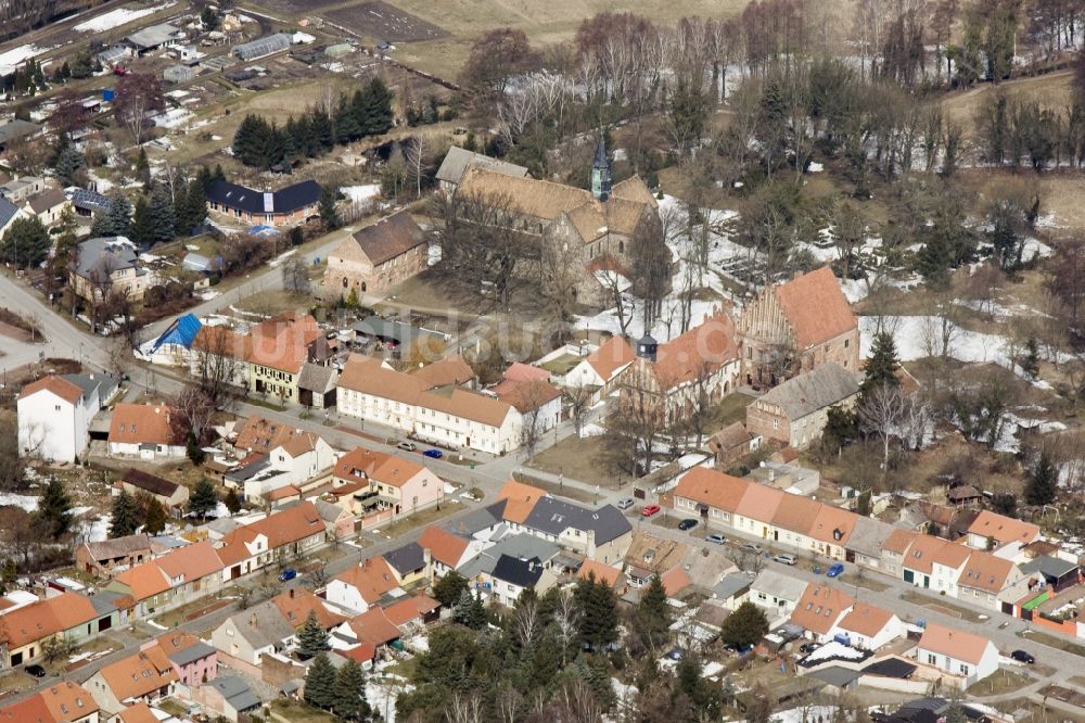 Kloster Zinna von oben - Zisterzienserkloster Kloster Zinna im Bundesland Brandenburg