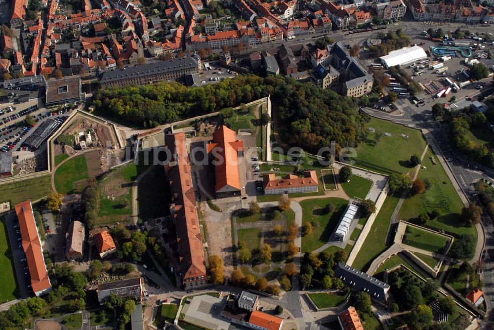 Luftaufnahme Erfurt - Zitadelle Petersberg in Erfurt