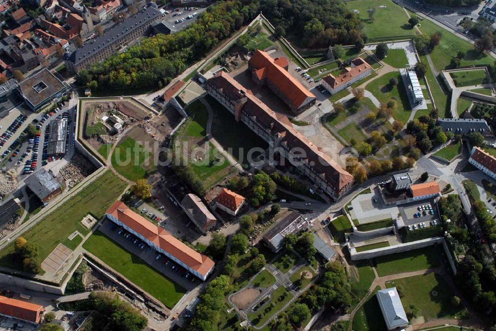 Erfurt aus der Vogelperspektive: Zitadelle Petersberg in Erfurt