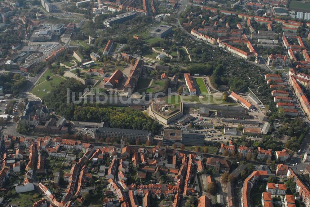 Erfurt aus der Vogelperspektive: Zitadelle Petersberg in Erfurt