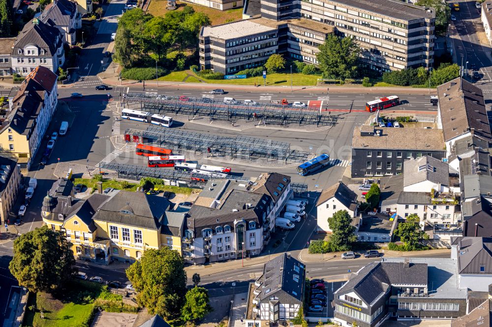 Luftbild Velbert - ZOB Omnibus- Bahnhof in Velbert im Bundesland Nordrhein-Westfalen, Deutschland