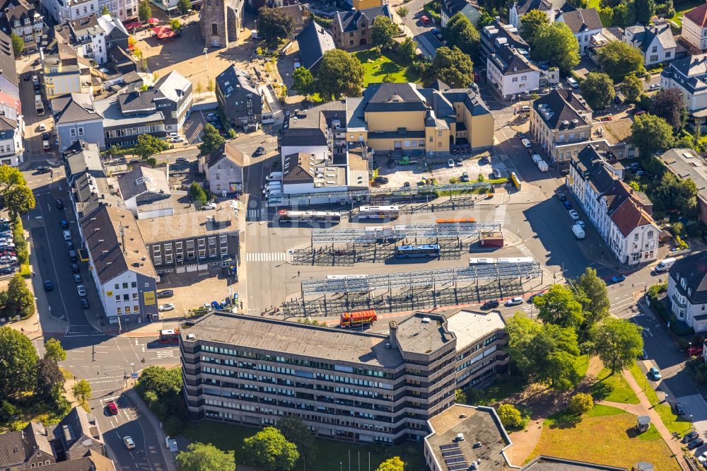 Luftbild Velbert - ZOB Omnibus- Bahnhof der Verkehrsbetriebe in Velbert im Bundesland Nordrhein-Westfalen, Deutschland