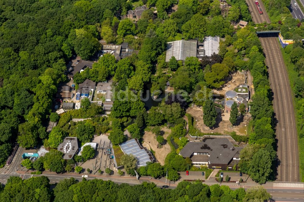 Luftbild Duisburg - Zoo Duisburg im Bundesland Nordrhein-Westfalen