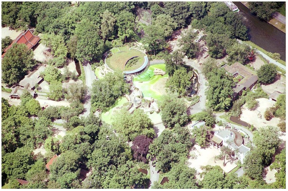 Luftaufnahme Berlin-Tiergarten - Zoo Erweiterung in Berlin Charlottenburg