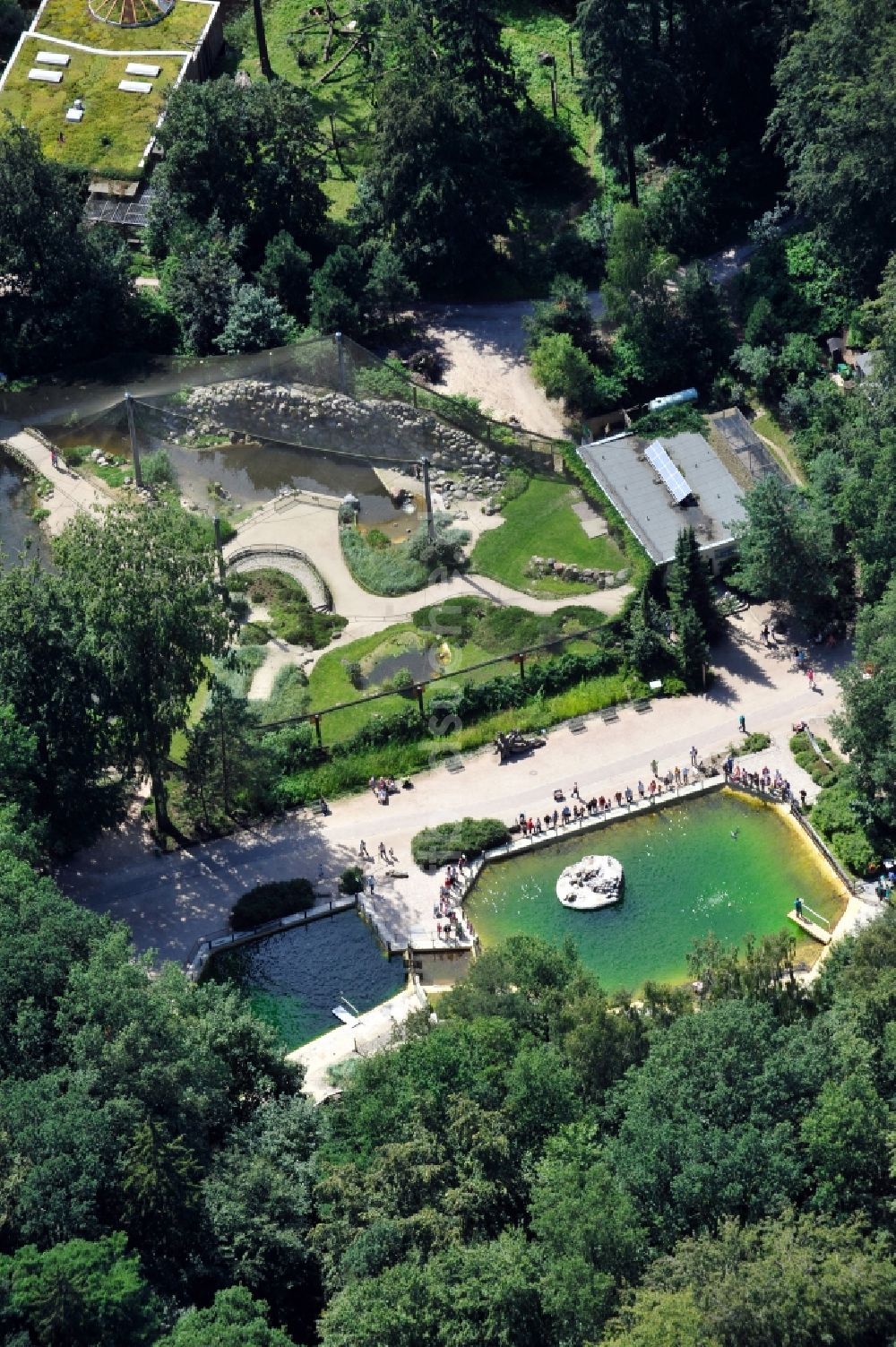 Rostock aus der Vogelperspektive: Zoo Rostock im Bundesland Mecklenburg-Vorpommern