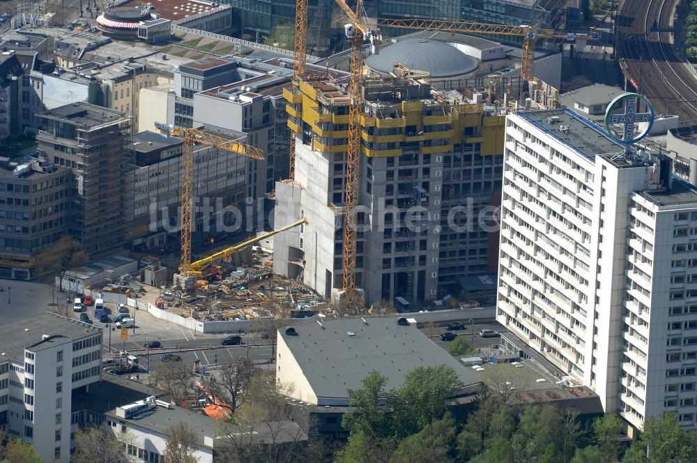 Berlin von oben - Zoofenster-Hochhaus am Hardenbergplatz in Berlin-Charlottenburg