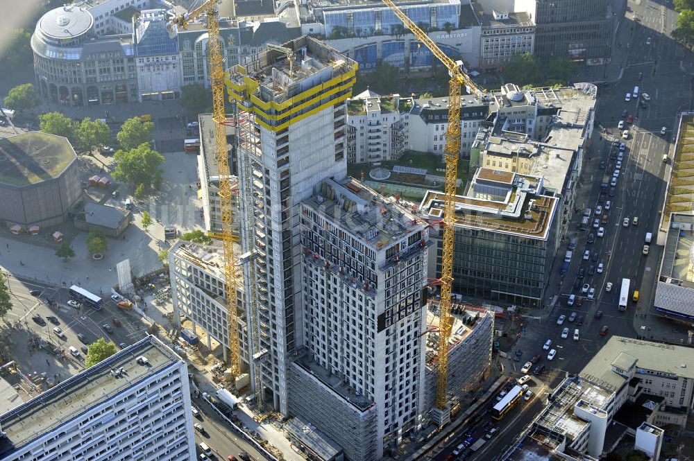 Berlin aus der Vogelperspektive: Zoofenster-Hochhaus am Hardenbergplatz in Berlin-Charlottenburg