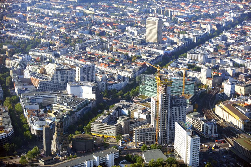 Berlin von oben - Zoofenster-Hochhaus am Hardenbergplatz in Berlin-Charlottenburg