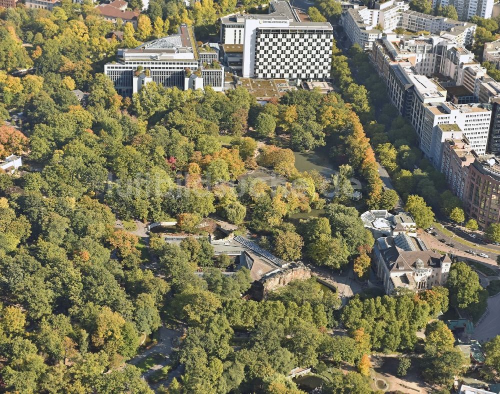 Luftbild Berlin - Zoogelände am Tierpark in Berlin