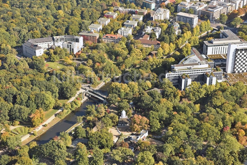 Luftaufnahme Berlin - Zoogelände am Tierpark in Berlin