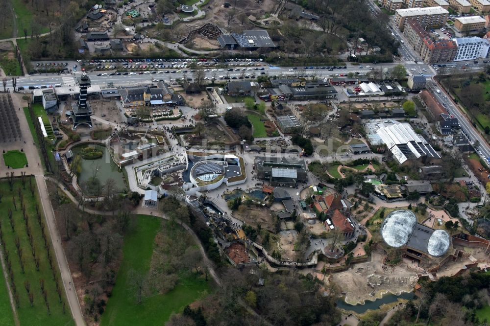 Frederiksberg aus der Vogelperspektive: Zoogelände am Tierpark Zoo Kopenhagen Roskildevej in Frederiksberg in Region Hovedstaden, Dänemark