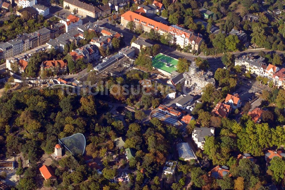 Luftbild Halle - Zoologischer Garten Halle auf dem Reilsberg