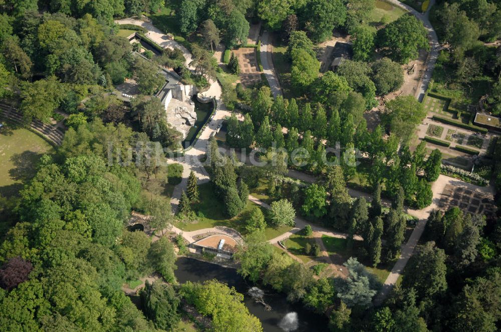 Rostock von oben - Zoologischer Garten in Rostock