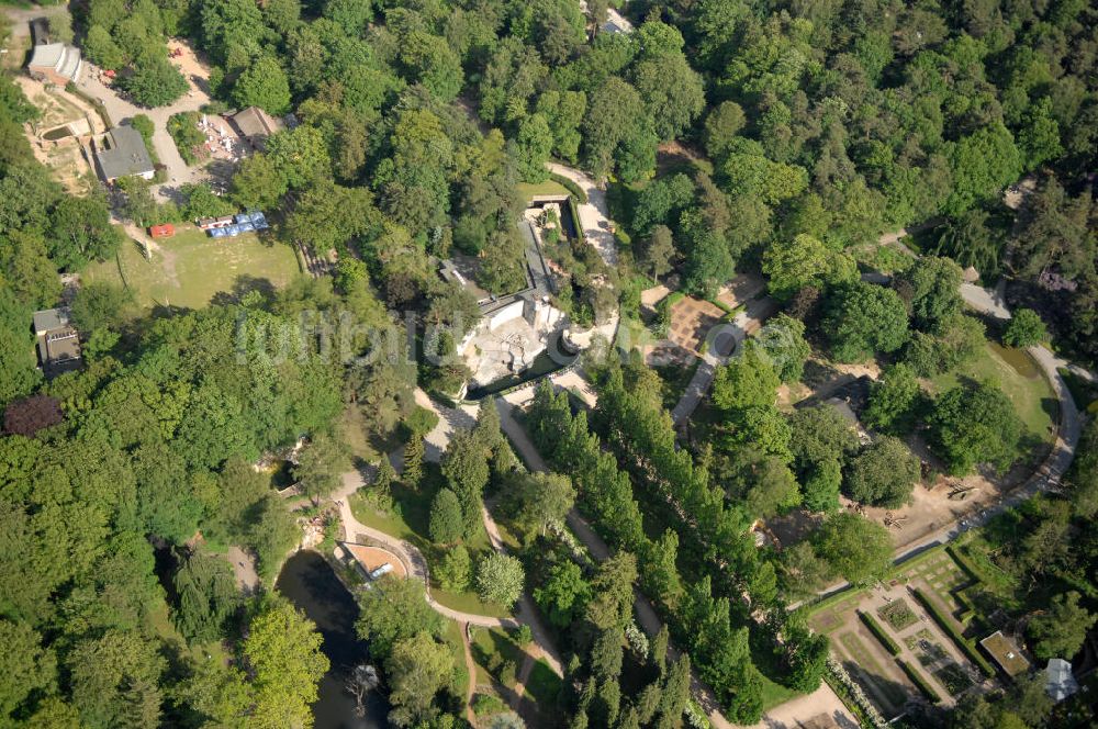 Luftbild Rostock - Zoologischer Garten in Rostock