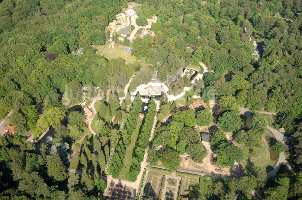 Rostock von oben - Zoologischer Garten in Rostock