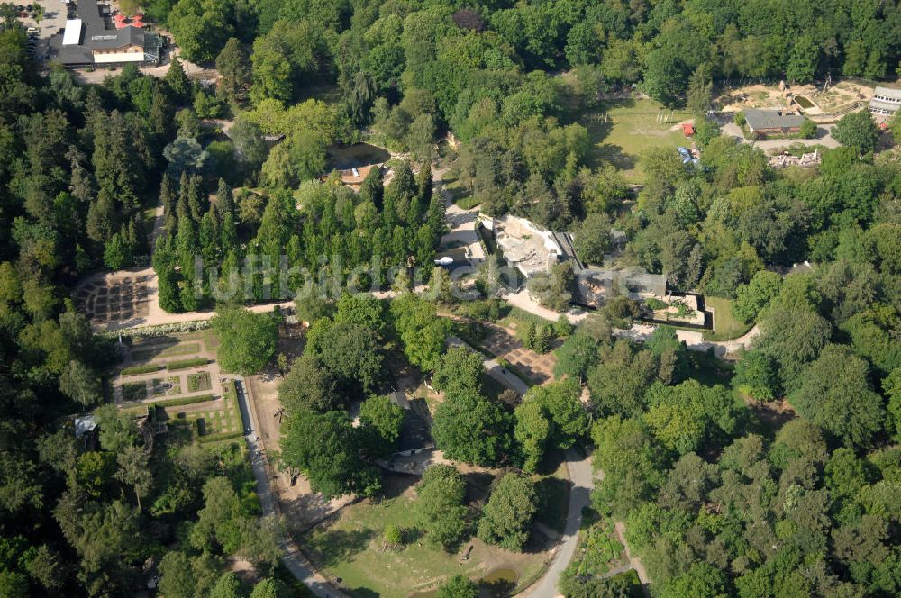 Luftbild Rostock - Zoologischer Garten in Rostock