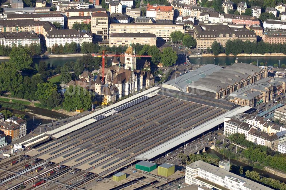 Luftbild Zürich - Zürich Hauptbahnhof und Landesmuseum