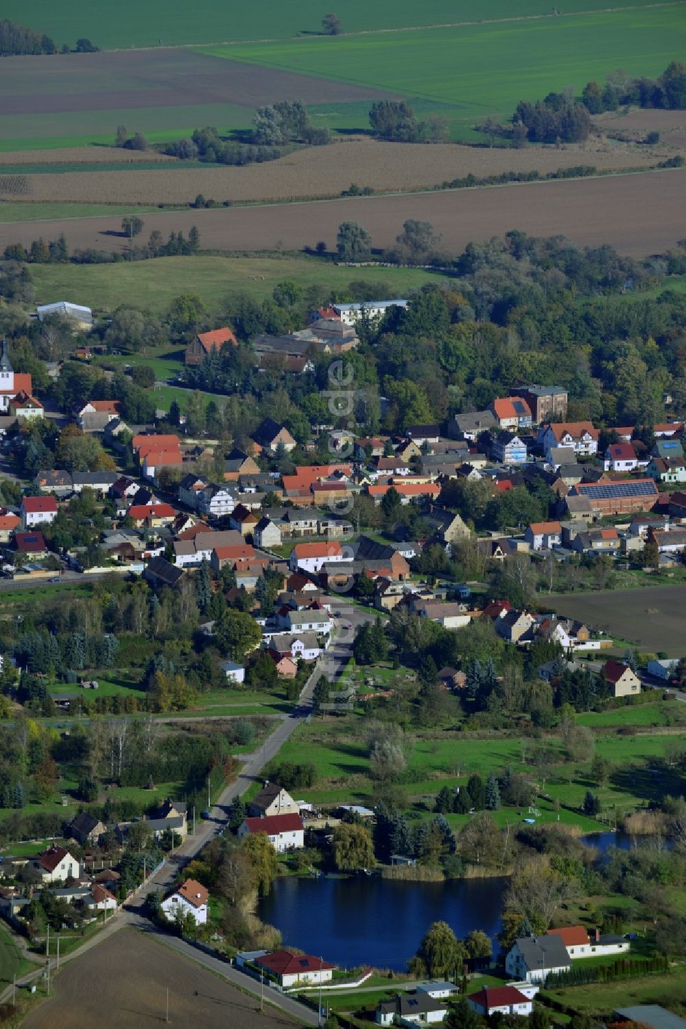 Zöschen aus der Vogelperspektive: Zöschen im Bundesland Sachsen-Anhalt