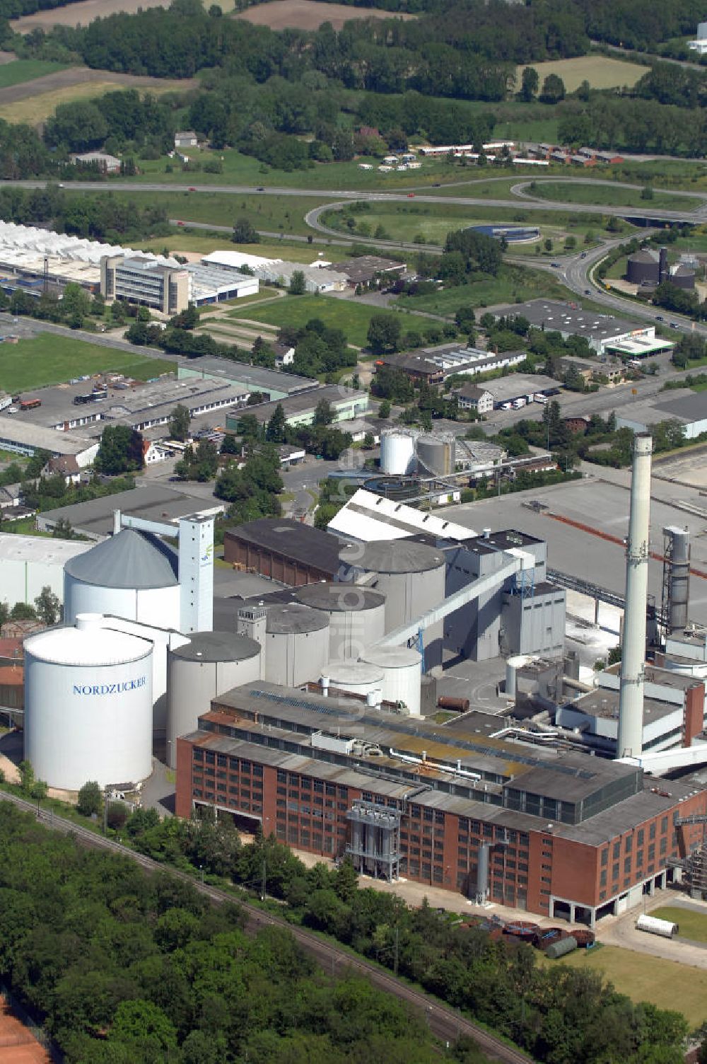 Uelzen aus der Vogelperspektive: Zuckerfabrik der Nordzucker AG in Uelzen