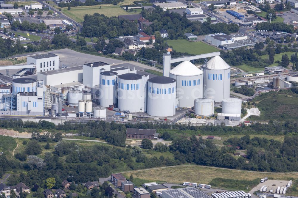 Jülich aus der Vogelperspektive: Zuckerraffinerie- Werksgelände in Jülich im Bundesland Nordrhein-Westfalen, Deutschland