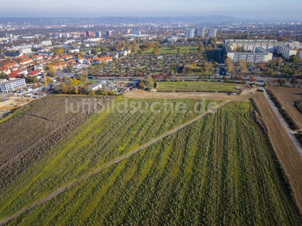 Luftbild Dresden - Zukünftiger Südpark in Dresden im Bundesland Sachsen, Deutschland