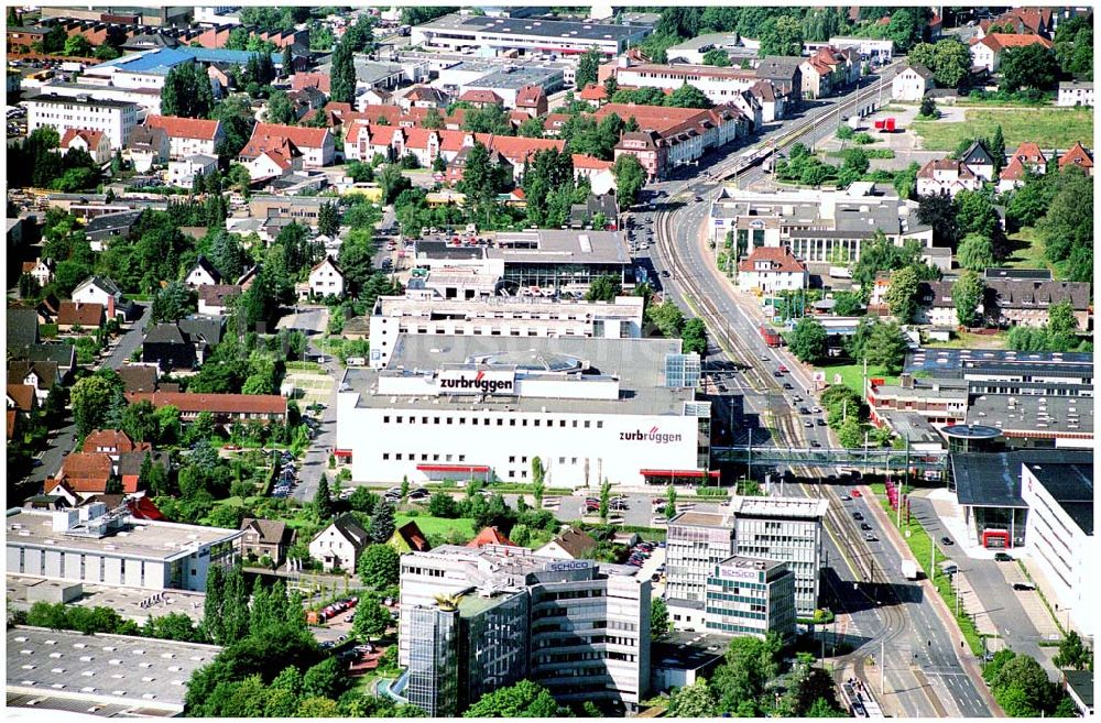 Bielefeld von oben - Zurbrügge Möbelhaus