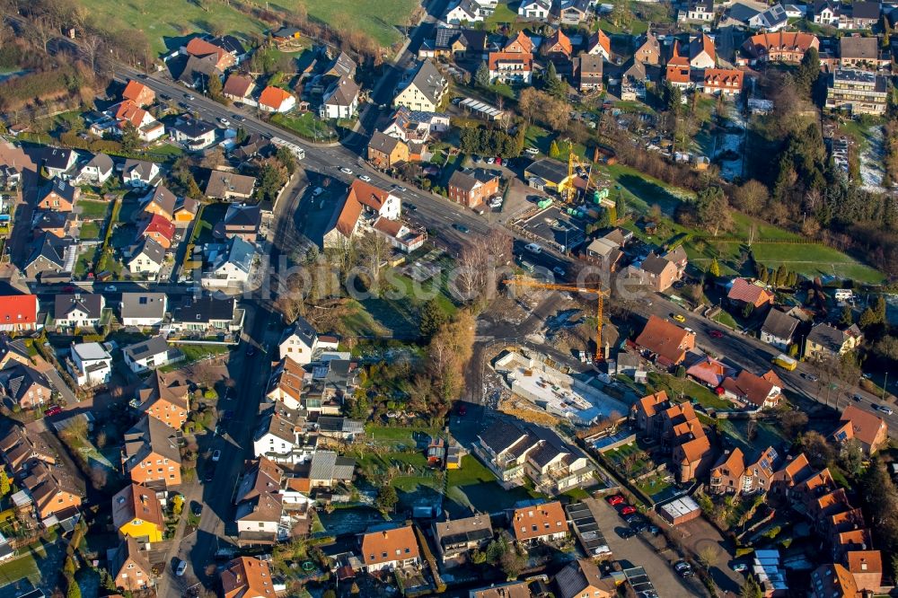 Luftaufnahme Hamm - Zwei Baustellen in Hamm entlang der Werlerstraße im Bundesland Nordrhein-Westfalen