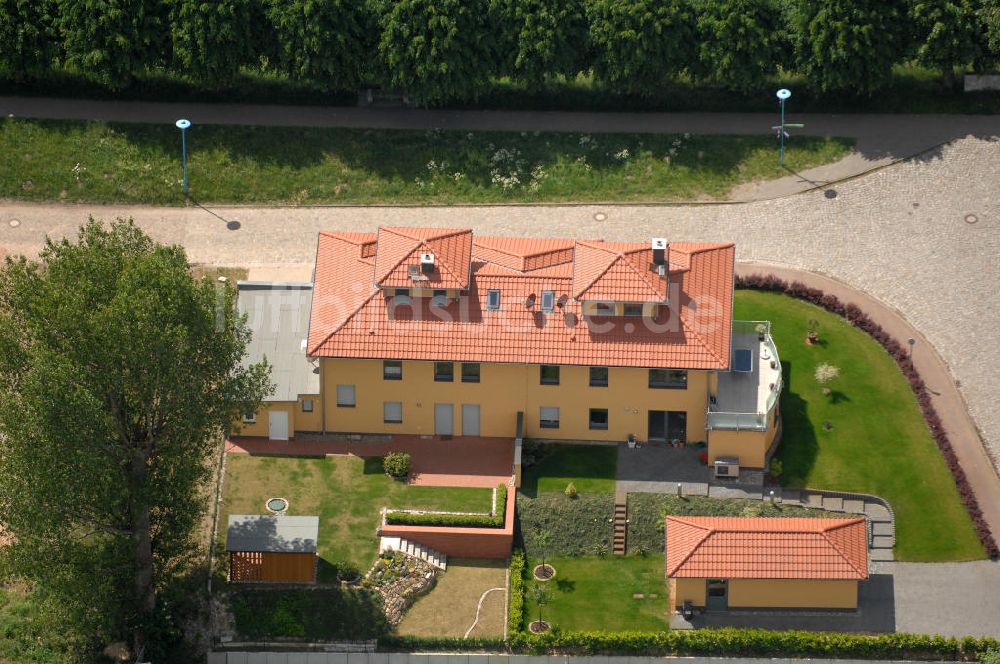 Wittenberge aus der Vogelperspektive: Zweifamilienhaus am Hafen in Wittenberge