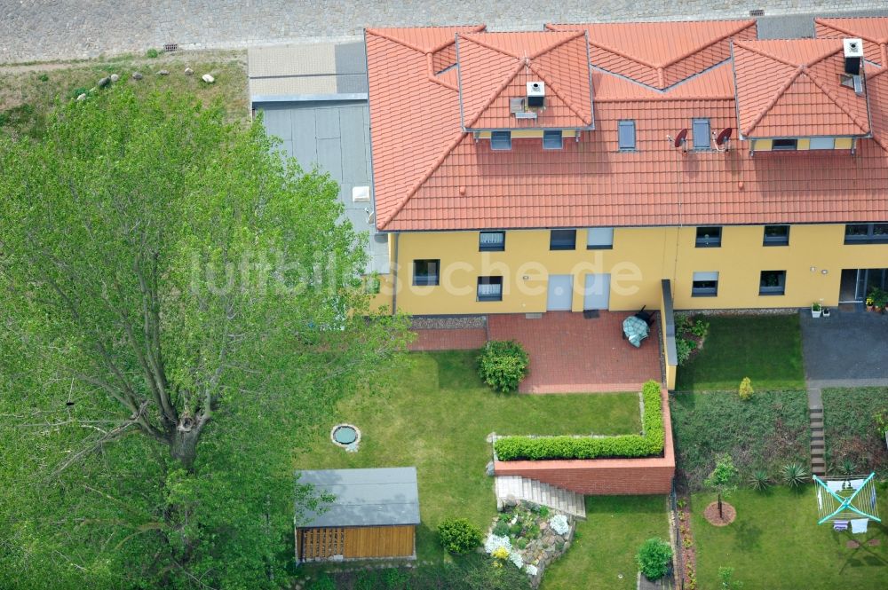 Wittenberge aus der Vogelperspektive: Zweifamilienhaus am Hafen in Wittenberge