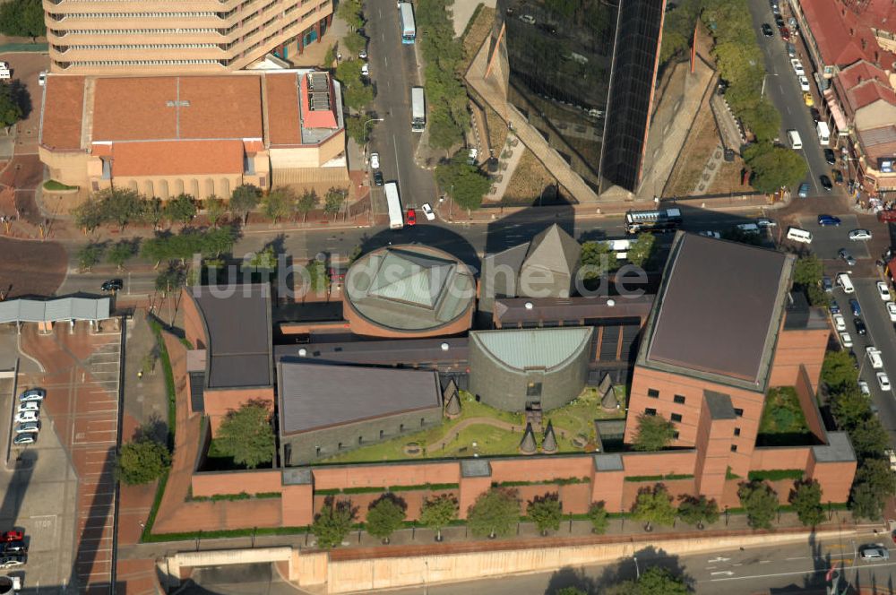Luftaufnahme JOHANNESBURG - Zweigstelle der South African Reserve Bank in Johannesburg