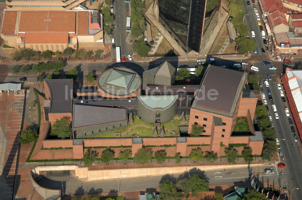 JOHANNESBURG von oben - Zweigstelle der South African Reserve Bank in Johannesburg