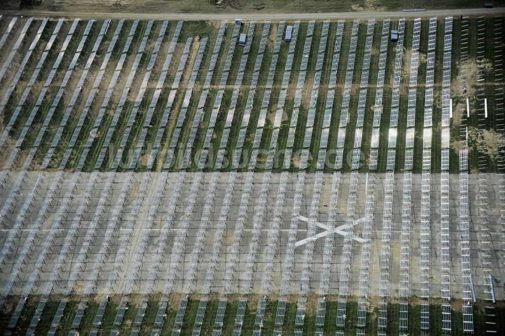 Tutow von oben - Zweiter Abschnitt des Solarenergiepark am Flugplatz Tutow in Mecklenburg - Vorpommern