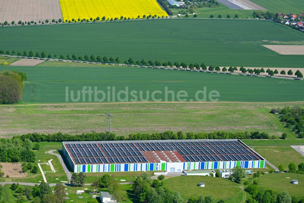 Lindenberg aus der Vogelperspektive: Zwischenpumpwerk ZPW in Lindenberg im Bundesland Brandenburg, Deutschland