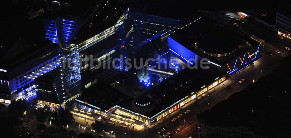 Nacht-Luftaufnahme Berlin - Berlin bei Nacht / Festival of Lights Kanzlereck