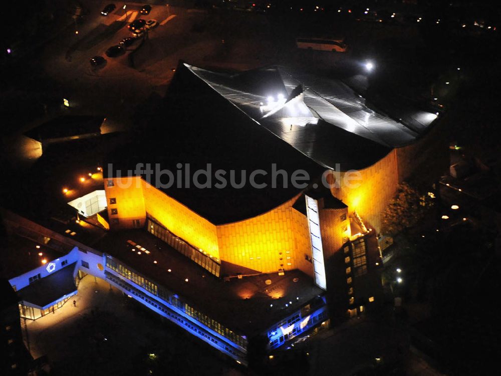 Berlin bei Nacht von oben - Berlin bei Nacht / Festival of Lights Philharmonie