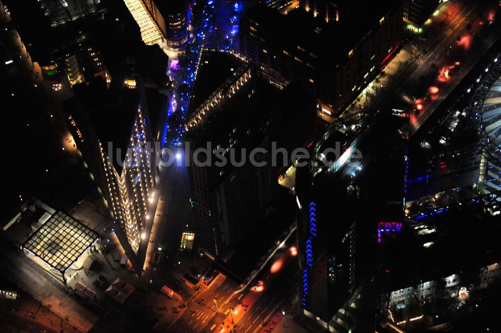 Berlin bei Nacht von oben - Berlin bei Nacht / Festival of Lights Potsdamer Platz