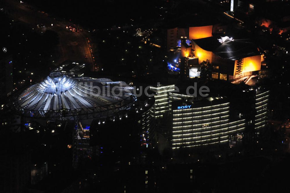 Berlin bei Nacht von oben - Berlin bei Nacht / Festival of Lights Sony Center