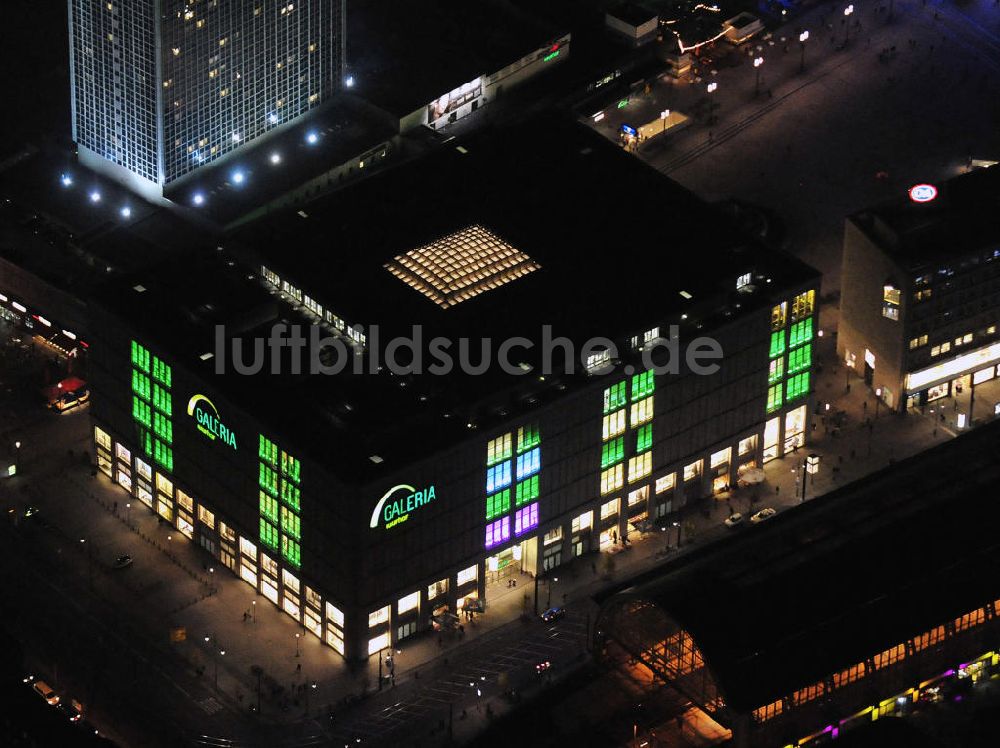 Berlin bei Nacht von oben - Berlin bei Nacht Galeria Kaufhof