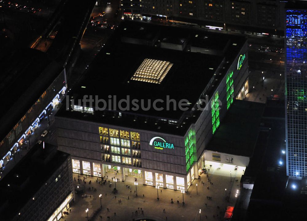 Nacht-Luftaufnahme Berlin - Berlin bei Nacht Galeria Kaufhof